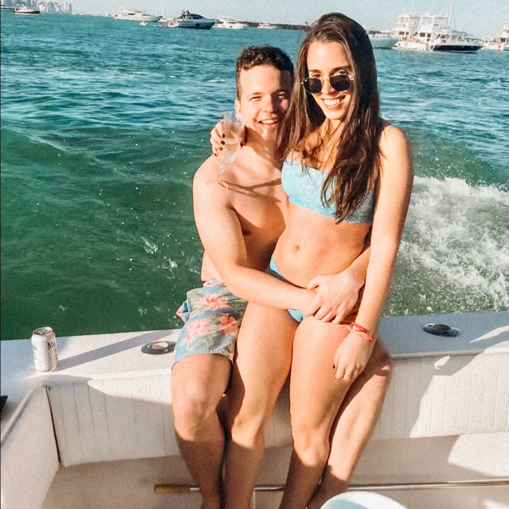 Maheli heli electric blue bikini set